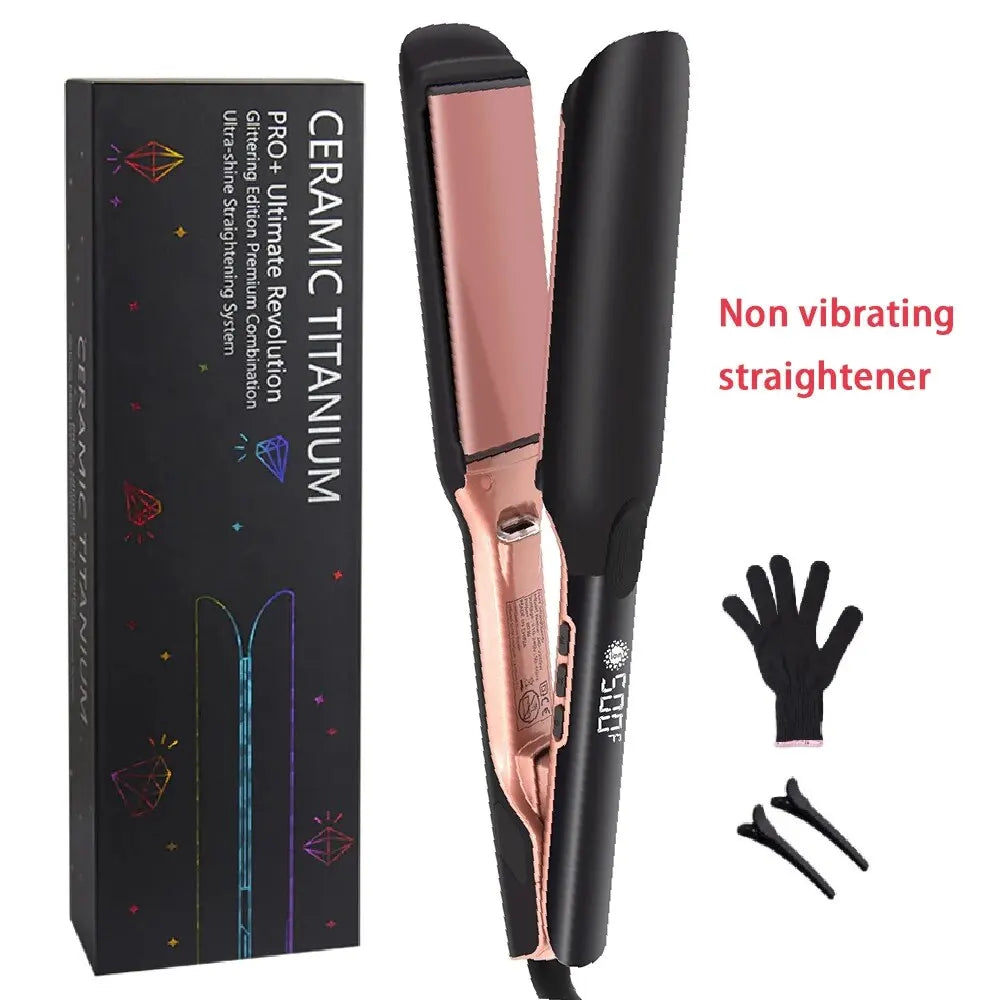 Piastra Capelli Professionale 500°F 260°C Piastre Larghe Ioni Plasma Anticrespo Trattamento Cheratina