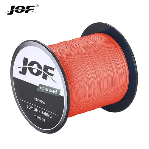 JOF PE intrecciato X4 lenza, resistente all'abrasione lenza sottile durevole per accessori per la pesca all'aperto 300M 500M 1000M