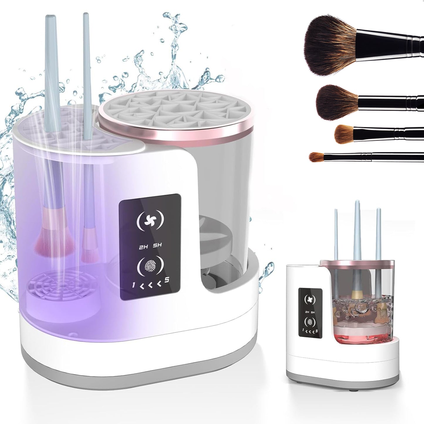 Pulitore Elettrico per Pennelli Trucco - Lavaggio e Asciugatura Automatica USB