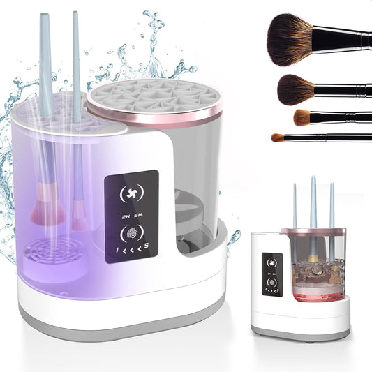 Pulitore Elettrico per Pennelli Trucco - Lavaggio e Asciugatura Automatica USB