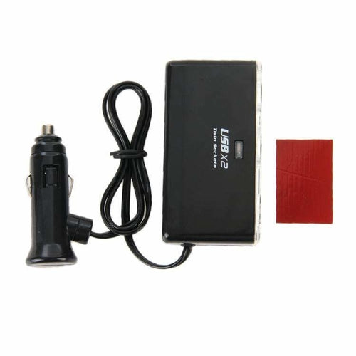 Sdoppiatore Accendisigari AMZER 12V/24V – Adattatore Auto a 2 Prese con Protezione da Sovraccarico