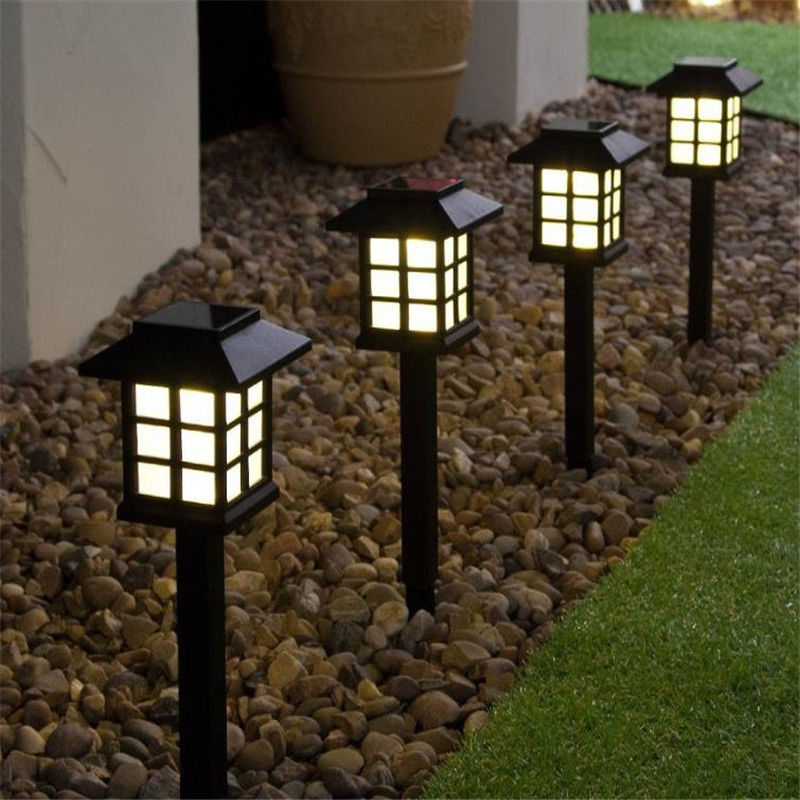 Lampada Solare Quadrata da Giardino - Faretto LED per Esterno e Prato