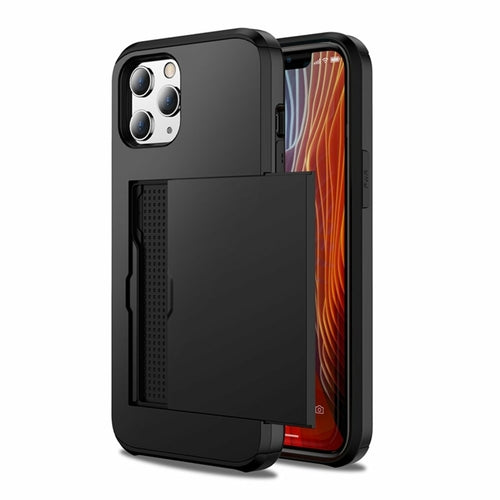 Custodia Hybrid Amzer con Porta Carte e Clip da Cintura per iPhone 12 – Protezione Rugged 3-in-1