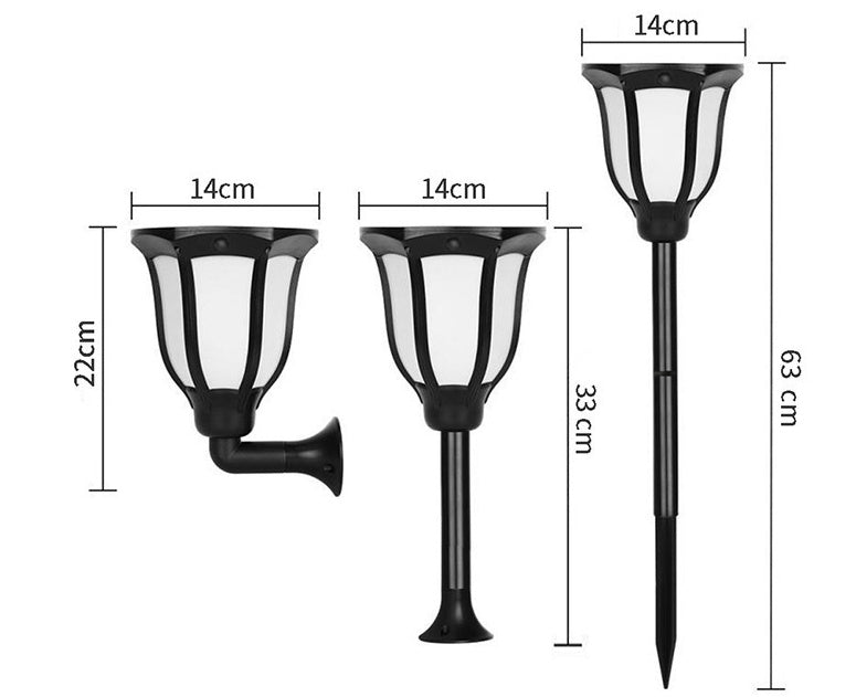 Torcia Solare Effetto Fiamma – Lampada LED da Giardino con Picchetto