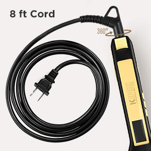 KIPOZI Piastra Capelli Professionale Titanio 230°C Display LCD Digitale Riscaldamento Veloce