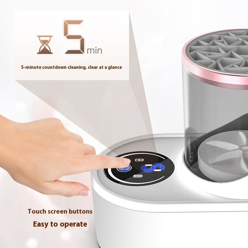 Pulitore Elettrico per Pennelli Trucco - Lavaggio e Asciugatura Automatica USB