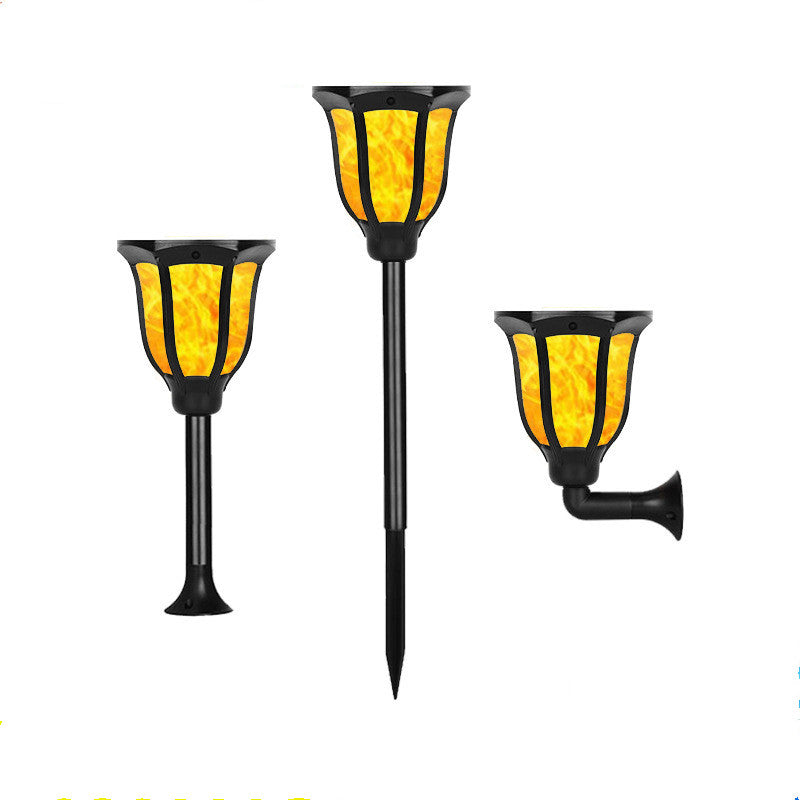 Torcia Solare Effetto Fiamma – Lampada LED da Giardino con Picchetto