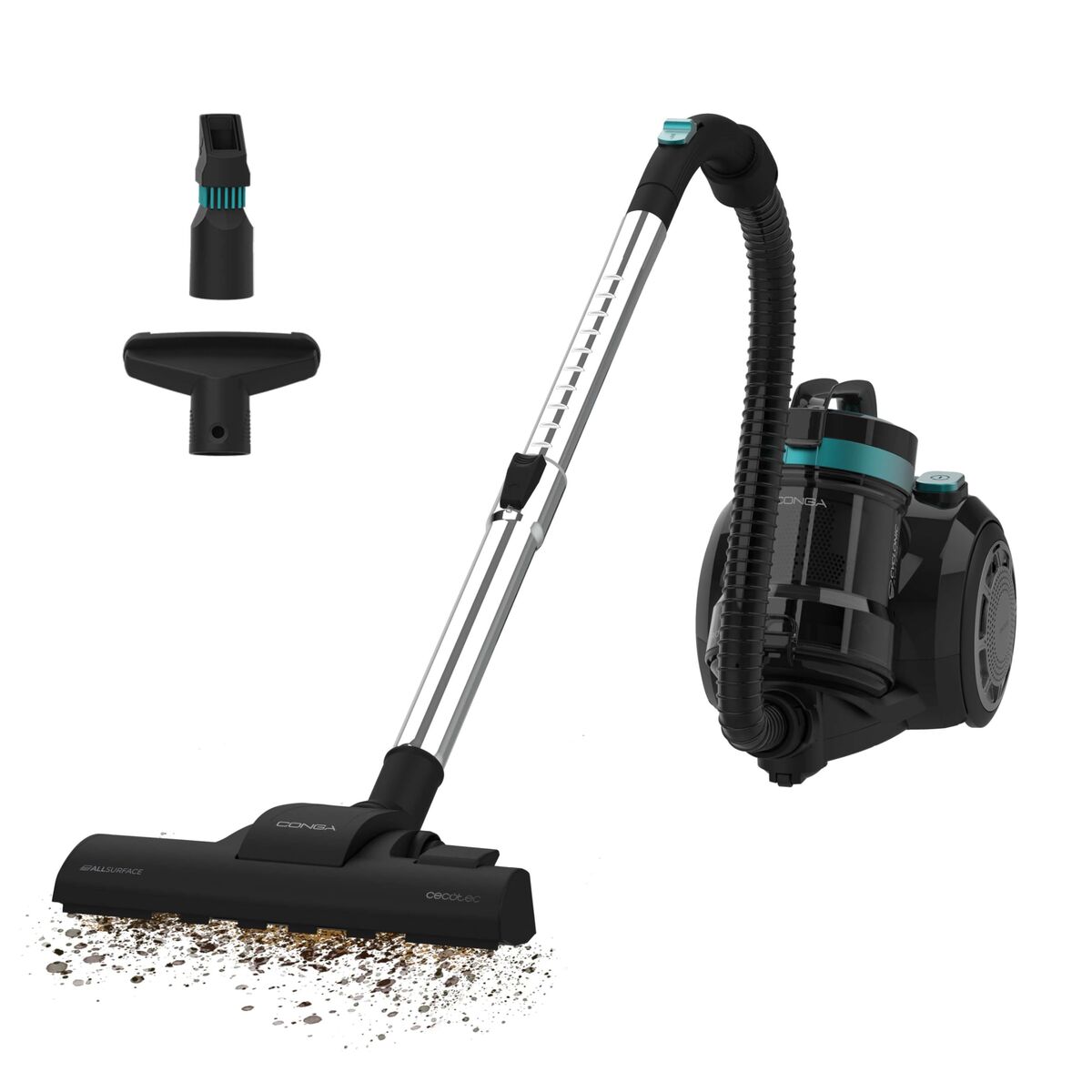 vacuum cleaner Cecotec Conga Rocksta Cyclonic Plus 800 W Grey