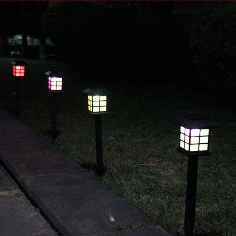 Lampada Solare Quadrata da Giardino - Faretto LED per Esterno e Prato
