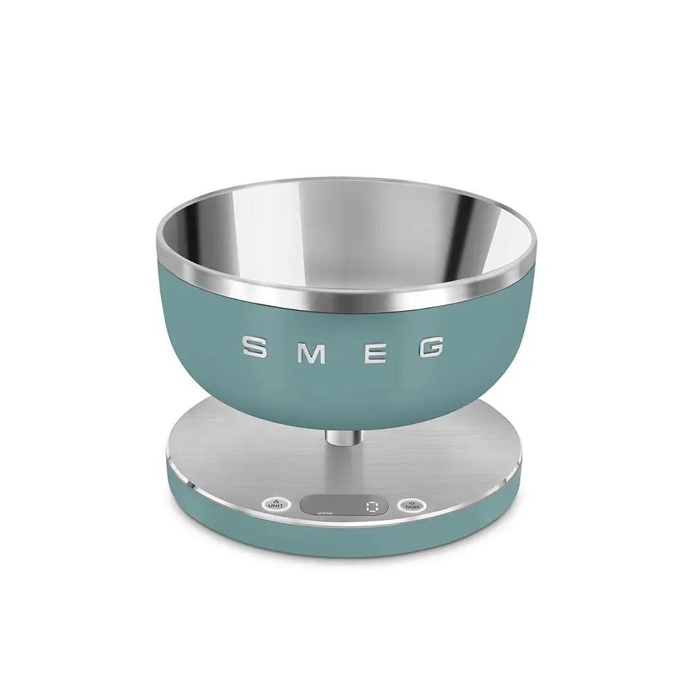 Bilancia da cucina digitale Smeg nera/verde opaco