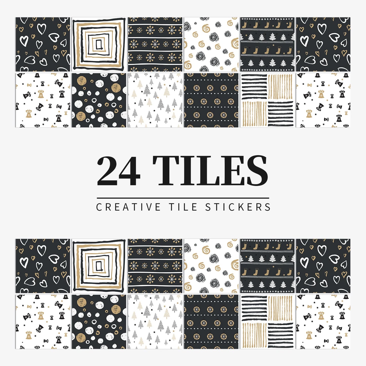 24pcs/set Light Color Tiles Sticker Wall Stickers Kitchen Bathroom Home Renovation Wallpaper Waterproof Self-adhesive Wall Decal