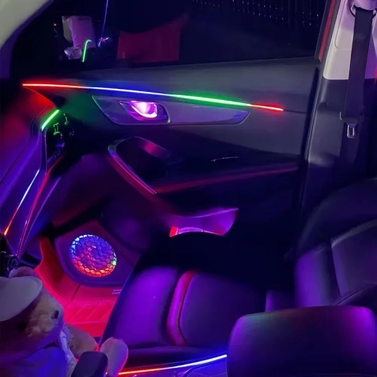 Kit Luci Ambientali Auto RGB LED - Striscia in Acrilico RGB Car Ambient Light