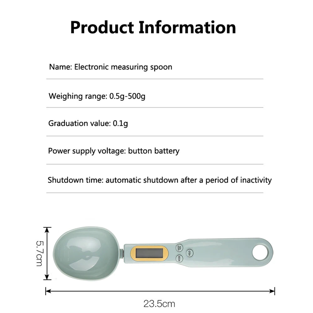 500g/0.1g Display LCD Misuratore da cucina digitale Cucchiaio elettronico digitale Bilancia Mini bilancia da cucina Forniture per la cottura
