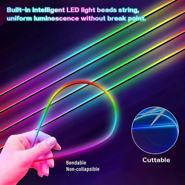 Kit Luci Ambientali Auto RGB LED - Striscia in Acrilico RGB Car Ambient Light