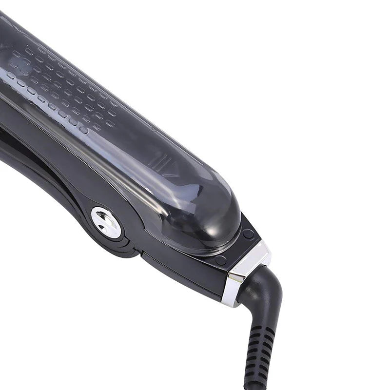 Bigodini per le donne piastra per capelli Steam Titanium Ceramic Flat Iron pettine elettrico professionale Hair Curling Iron Styler