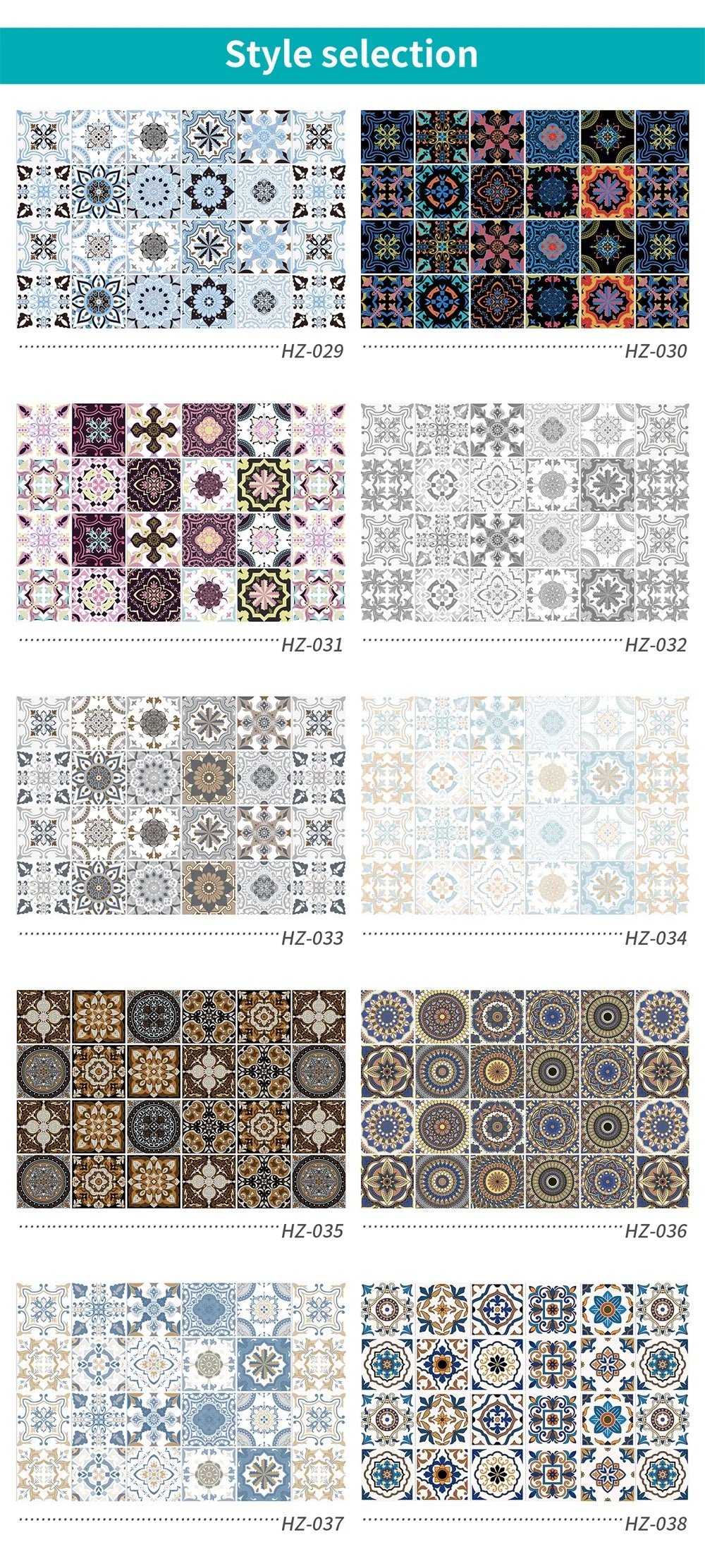 24pcs/set Light Color Tiles Sticker Wall Stickers Kitchen Bathroom Home Renovation Wallpaper Waterproof Self-adhesive Wall Decal
