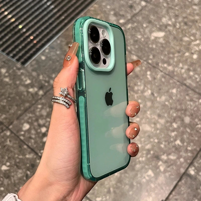 Custodia trasparente di lusso per iPhone 15 14 13 12 11 Pro Max 7 8 Plus X Xs Max XR Cover in TPU trasparente antiurto