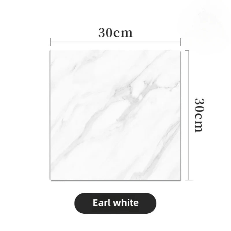 10/30/50PCS Thickened Self-adhesive Decor Wall Sticker Marble Tile Floor Sticker PVC Waterproof Toilet Kitchen Home Floor