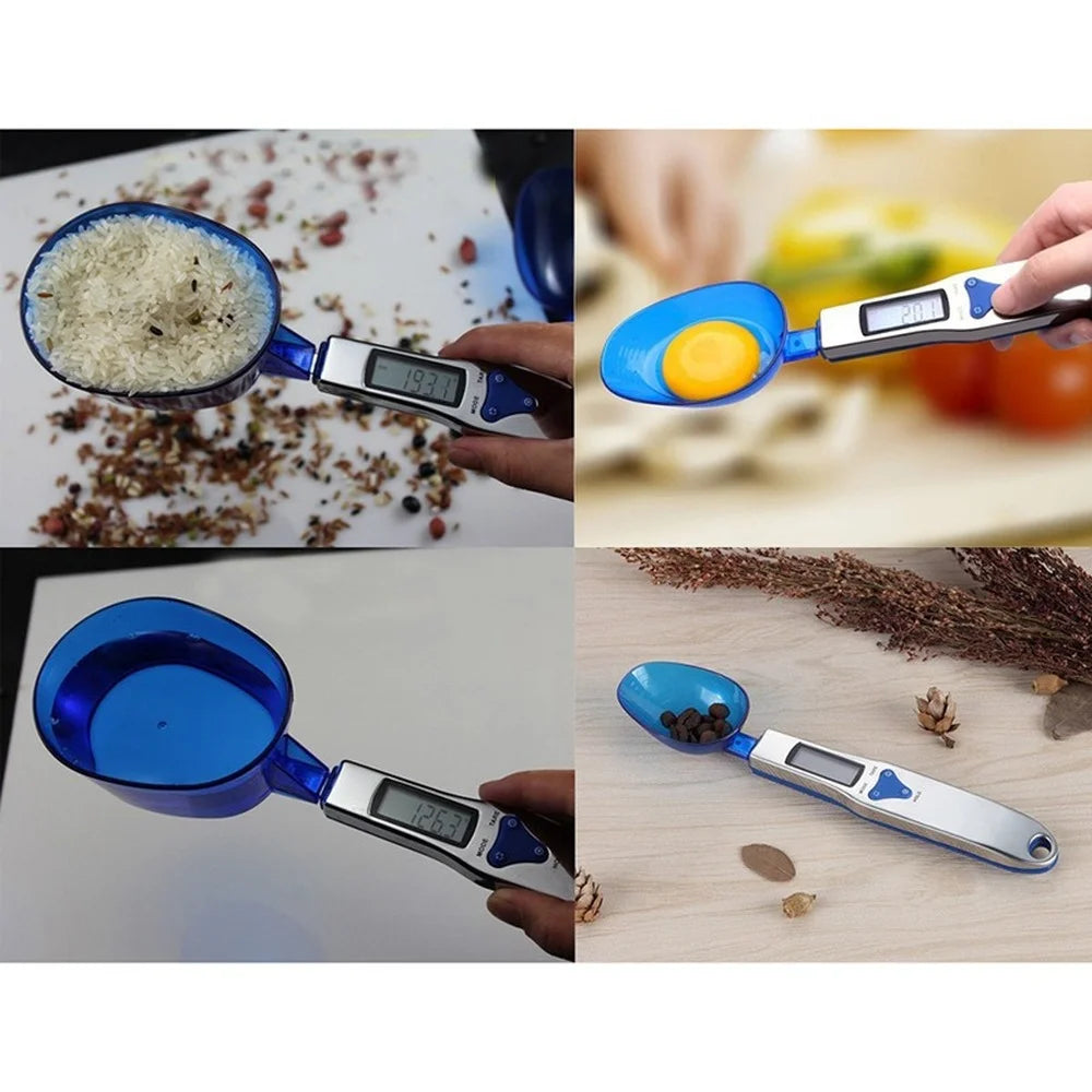 500g 0.1g bilancia digitale Display LCD cucchiaio da cucina bilancia misurino elettronico s con 3 cucchiai di pesatura staccabili