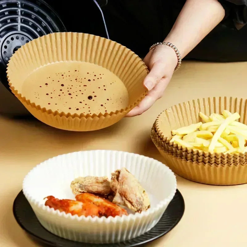 Air Fryer Paper fryer air paper Disposable Square round Airfryer Papers Paper Molds for Fryer for Oven Pan Oil-Proof KitchenTool