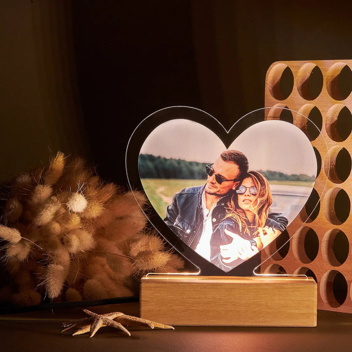Luce notturna 3D personalizzata Lampada con foto e testo personalizzati Regali personalizzati per San Valentino, matrimonio, compleanno, lampada 3D a 7 colori