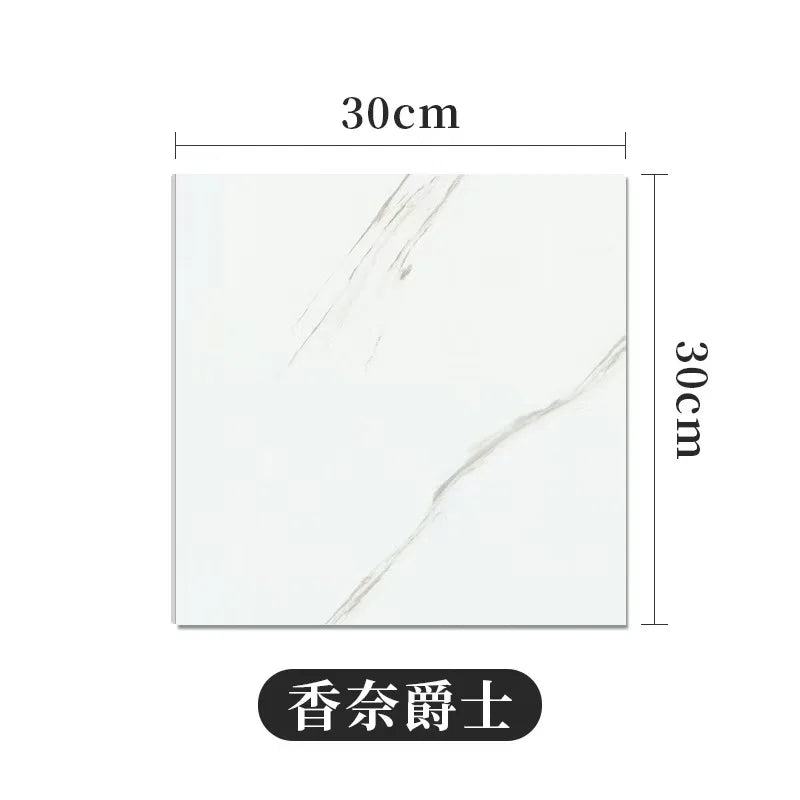 10/30/50PCS Thickened Self-adhesive Decor Wall Sticker Marble Tile Floor Sticker PVC Waterproof Toilet Kitchen Home Floor
