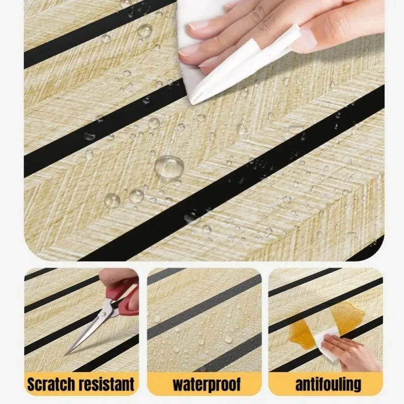 Pannello adesivo da parete Carta da parati autoadesiva con venature del legno Decorazioni per la casa Stacca e incolla Facile da fai da te Adatto per il soffitto del soggiorno