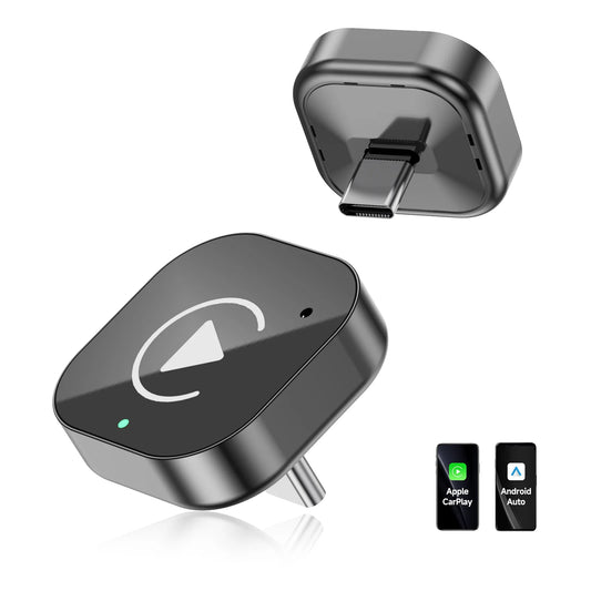 Adattatore Wireless CarPlay e Android Auto (Type-C) – Convertitore USB-C Plug & Play per Auto