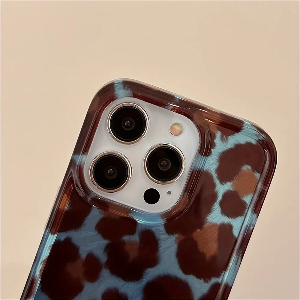 Custodia morbida per telefono con stampa leopardata semplice moda per custodie iPhone 17 iPhone 16 Pro Max 15 14 13 12 11 XS X XR 7 8 Plus Cover