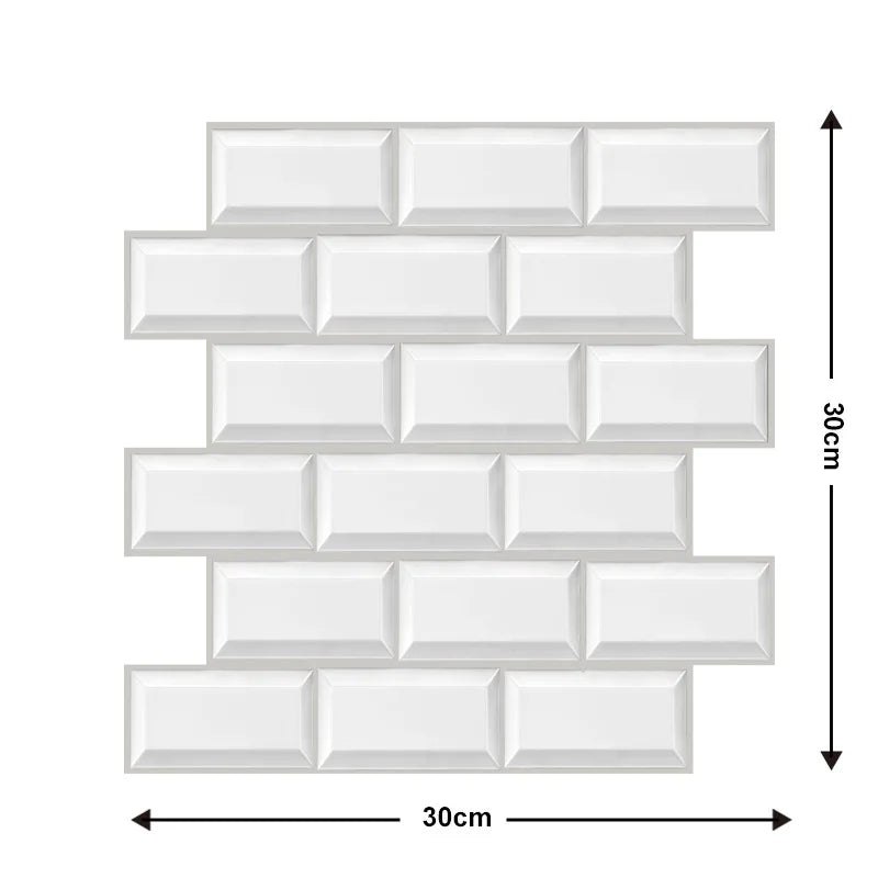 Pannelli murali 3D autoadesivi impermeabili 5/10 pezzi, carta da parati in mattoni, adesivo retrò per bagno, adesivi murali decorativi per caminetto