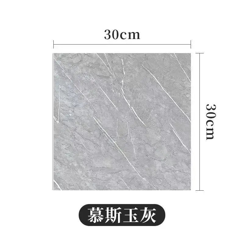 10/30/50PCS Thickened Self-adhesive Decor Wall Sticker Marble Tile Floor Sticker PVC Waterproof Toilet Kitchen Home Floor