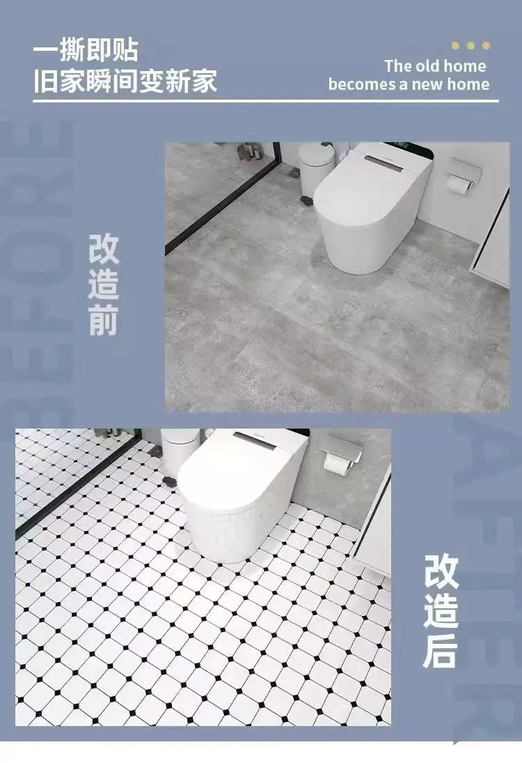 Piastrelle adesive impermeabili per pavimento bagno – Antiscivolo
