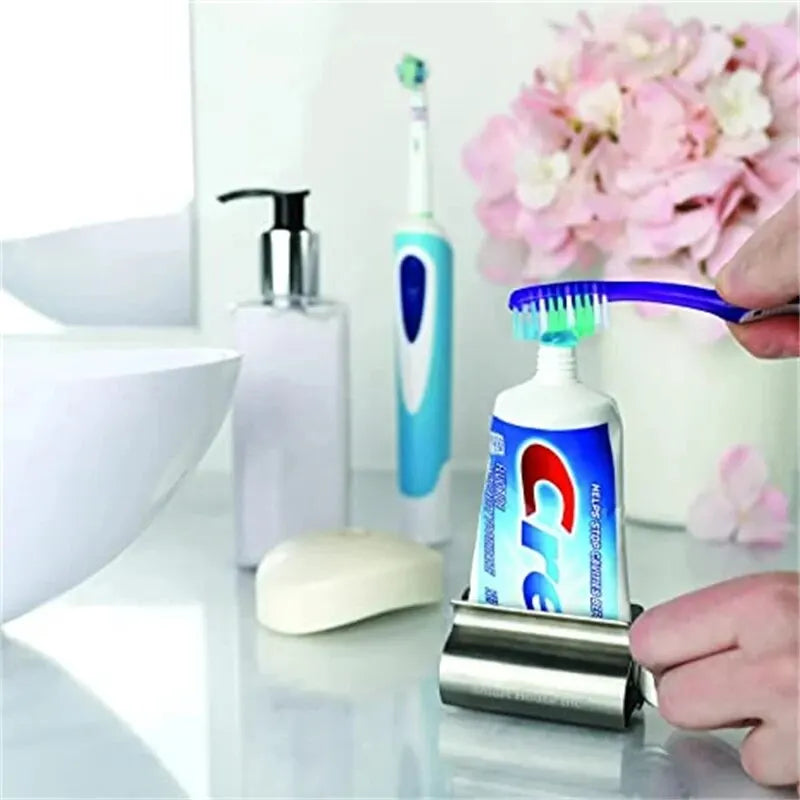 1pc In Acciaio Inox Wringer Rullo Ruota Dispenser per Unguenti Cosmetici Accessori Per Il Bagno Dentifricio Spremiagrumi Tubo Rullo