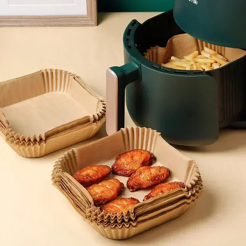 Air Fryer Paper fryer air paper Disposable Square round Airfryer Papers Paper Molds for Fryer for Oven Pan Oil-Proof KitchenTool