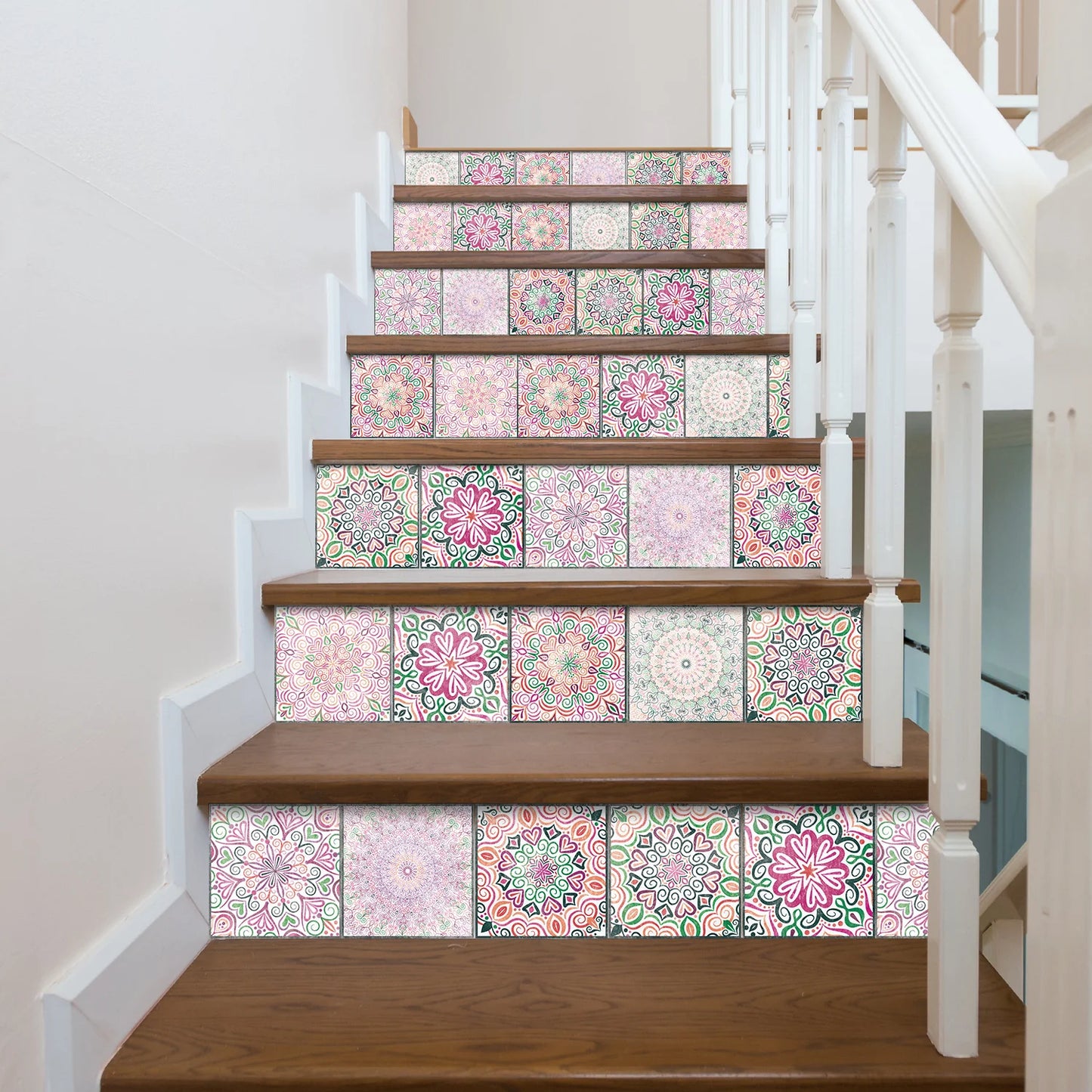 24pcs/set Light Color Tiles Sticker Wall Stickers Kitchen Bathroom Home Renovation Wallpaper Waterproof Self-adhesive Wall Decal