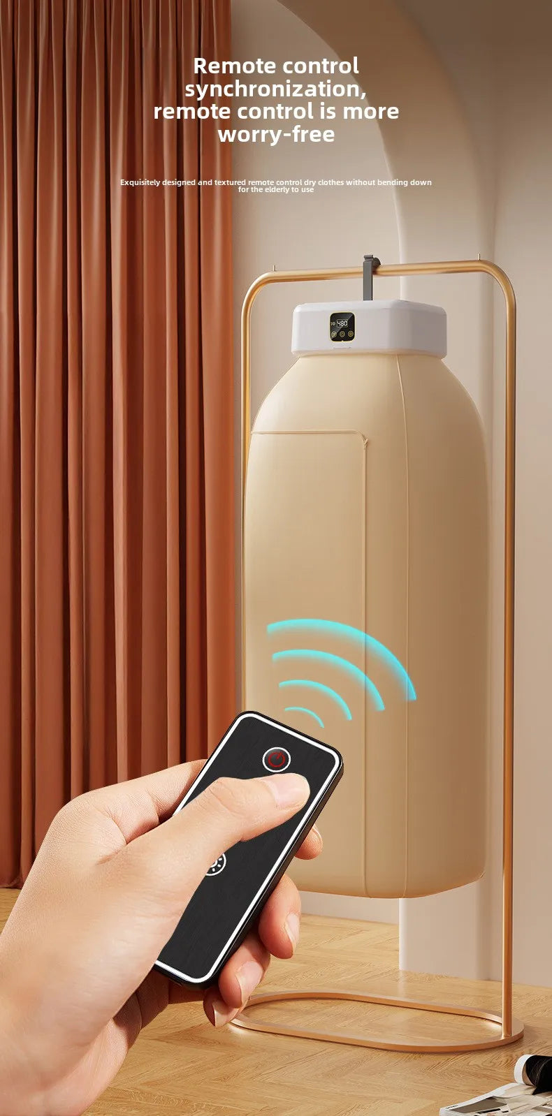 Mini asciugatrice portatile per asciugatrice con 360 ° Asciugatrice pieghevole per asciugatrice ad aria calda completa per calzini intimi
