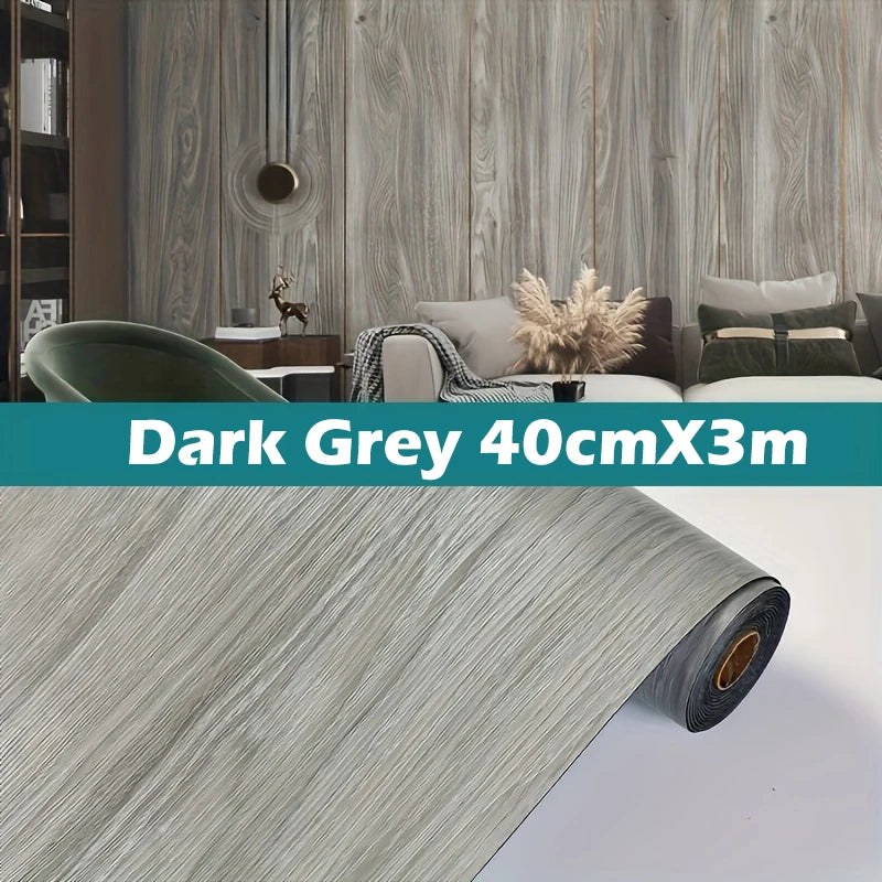 adesivi murali e pavimenti con motivo in legno carta da parati autoadesiva anti attrito adesivi in PVC resistenti e impermeabili per la decorazione domestica
