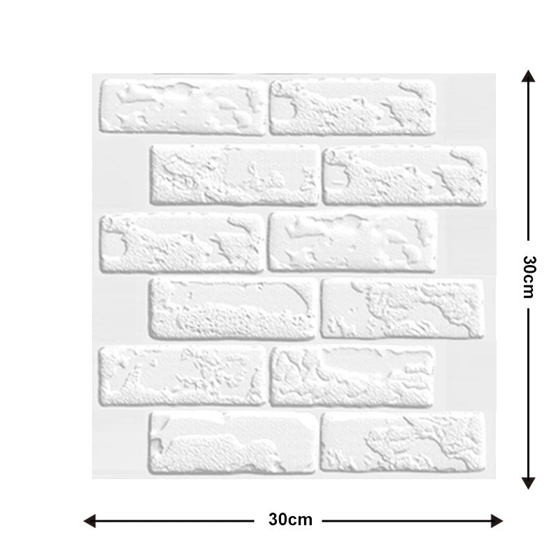Pannelli murali 3D autoadesivi impermeabili 5/10 pezzi, carta da parati in mattoni, adesivo retrò per bagno, adesivi murali decorativi per caminetto