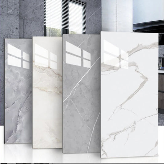 Piastrelle adesive effetto marmo grigio e bianco per pareti | Autoadesive