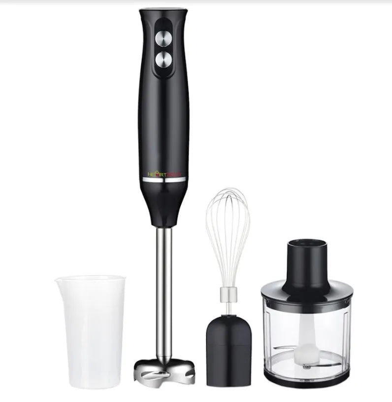 Frullatore elettrico 4 in 1, materiale in acciaio inossidabile 304, adatto per alimenti da cucina, alimenti per bambini.