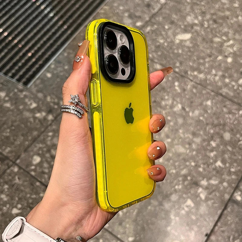 Custodia trasparente di lusso per iPhone 15 14 13 12 11 Pro Max 7 8 Plus X Xs Max XR Cover in TPU trasparente antiurto