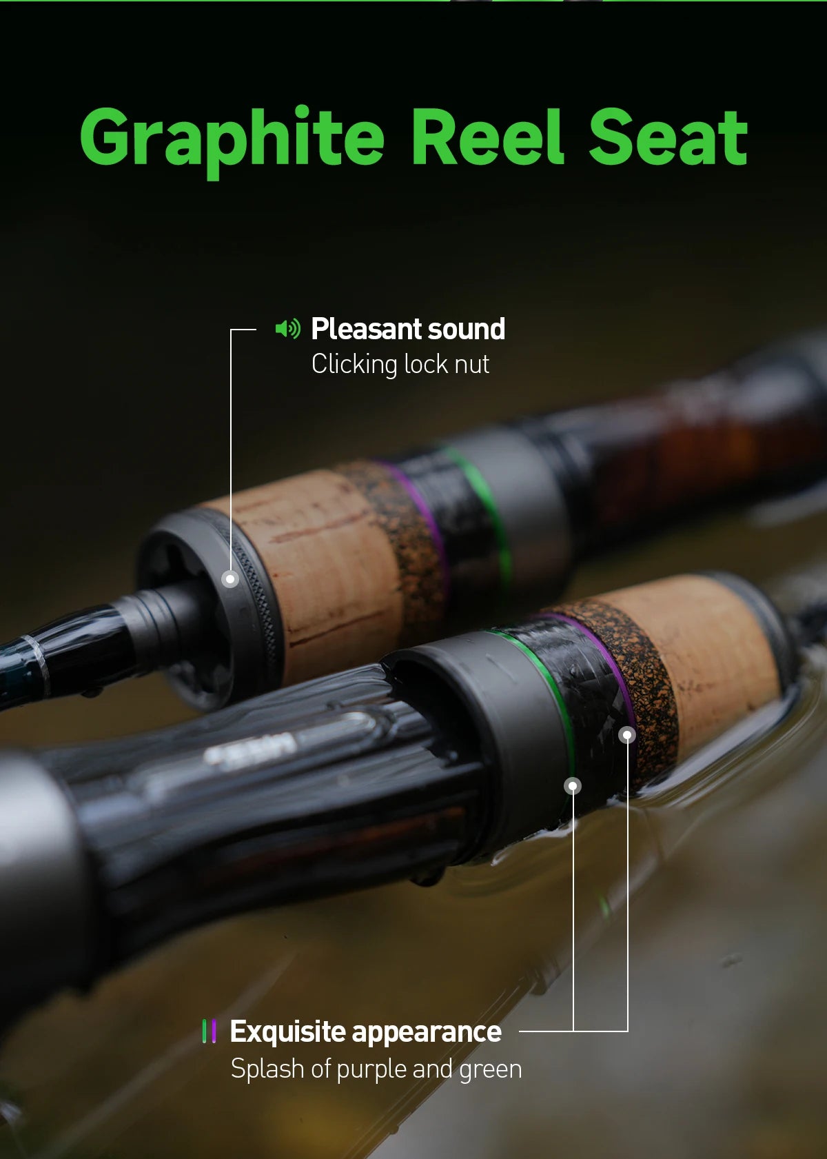 HANDING 78g Micro BFS Canna da pesca Canna da pesca in carbonio Peso esca 1-8g FUJI ®   Anelli guida O+A Alimentazione UL/L per canna da pesca alla trota BFS