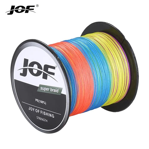 JOF PE intrecciato X4 lenza, resistente all'abrasione lenza sottile durevole per accessori per la pesca all'aperto 300M 500M 1000M