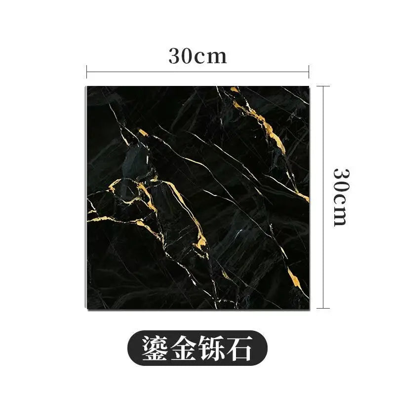 10/30/50PCS Thickened Self-adhesive Decor Wall Sticker Marble Tile Floor Sticker PVC Waterproof Toilet Kitchen Home Floor
