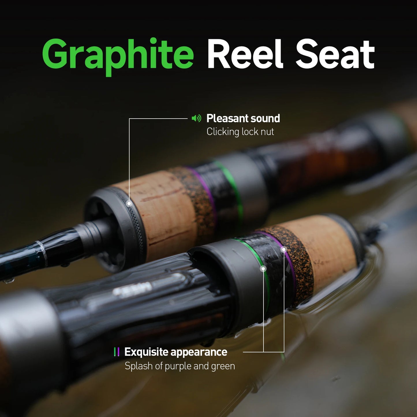 HANDING 78g Micro BFS Canna da pesca Canna da pesca in carbonio Peso esca 1-8g FUJI ®   Anelli guida O+A Alimentazione UL/L per canna da pesca alla trota BFS
