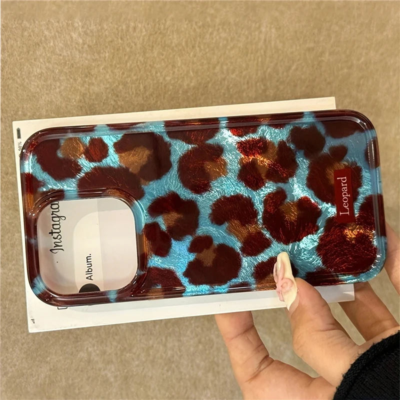 Custodia morbida per telefono con stampa leopardata semplice moda per custodie iPhone 17 iPhone 16 Pro Max 15 14 13 12 11 XS X XR 7 8 Plus Cover