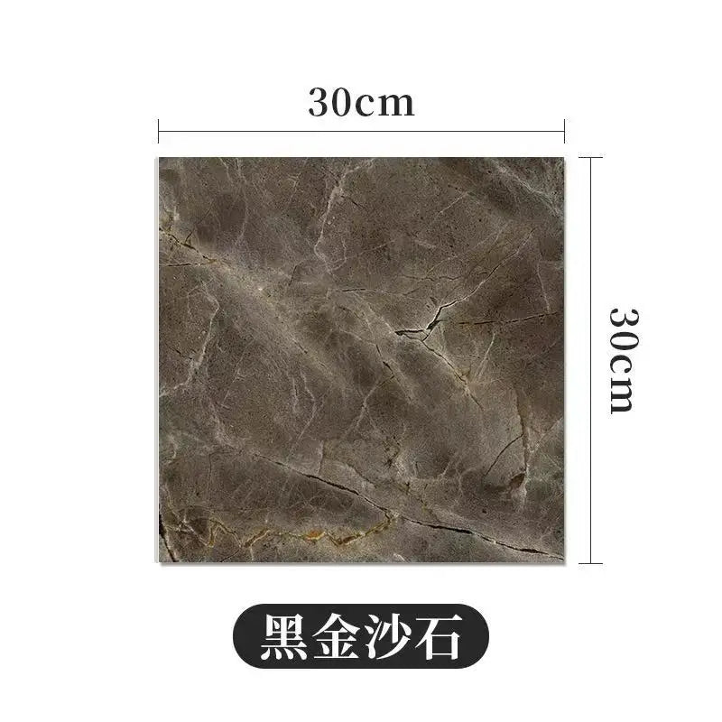 10/30/50PCS Thickened Self-adhesive Decor Wall Sticker Marble Tile Floor Sticker PVC Waterproof Toilet Kitchen Home Floor