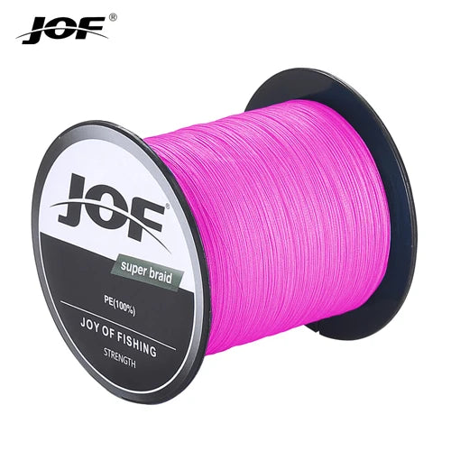 JOF PE intrecciato X4 lenza, resistente all'abrasione lenza sottile durevole per accessori per la pesca all'aperto 300M 500M 1000M
