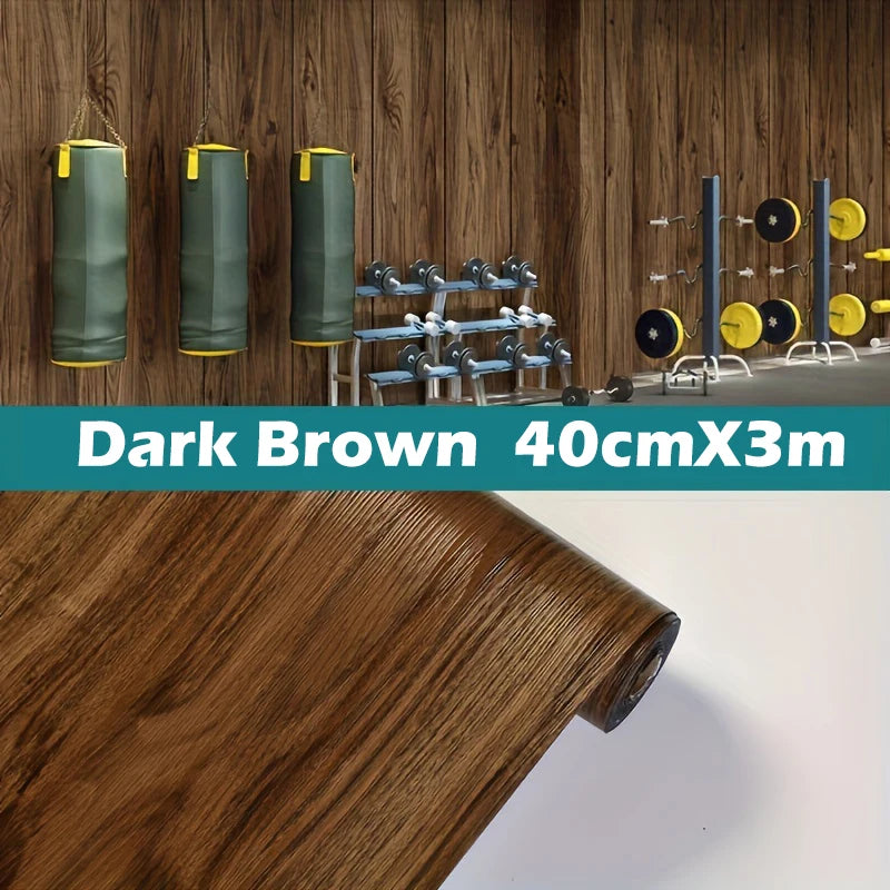 adesivi murali e pavimenti con motivo in legno carta da parati autoadesiva anti attrito adesivi in PVC resistenti e impermeabili per la decorazione domestica