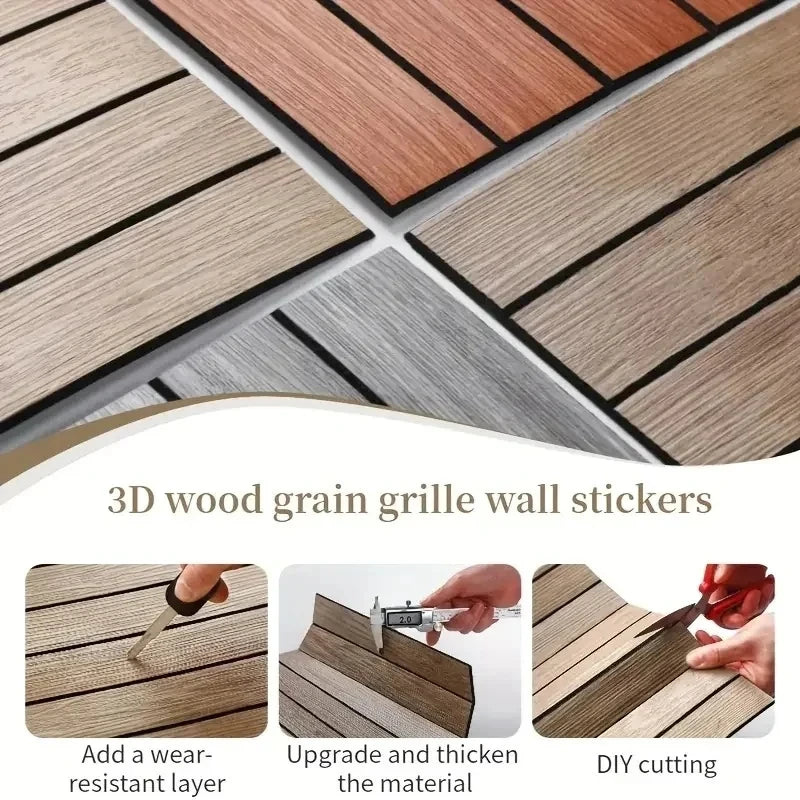 Pannelli decorativi effetto legno per pareti – Set 30 pezzi